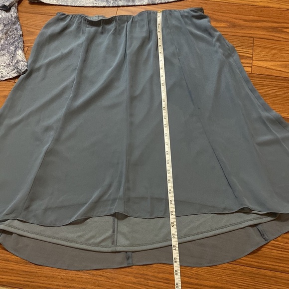 Alex Evenings women’s 3 pcs midi length lace / sequins gray skirt set size 1X - Picture 16 of 16